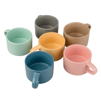 Filiżanka Makaronik miętowozielona 200ml z nadrukiem