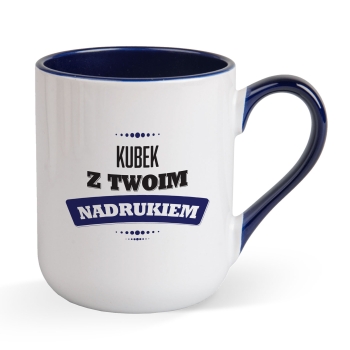 Kubek Granatowy Coffee 330 ml z własnym dowolnym nadrukiem